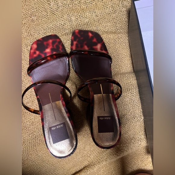 DOLCE VITA TORTOISE CHUNKY HEEL - Picture 3 of 5